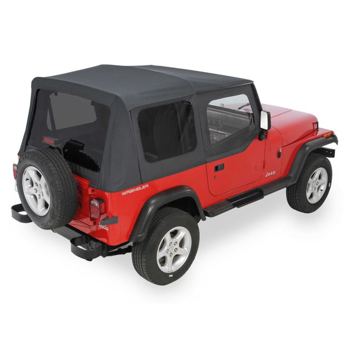 QuadraTop  Replacement Soft Top with Upper Doors & Tinted Rear Windows  for 88-95 Jeep Wrangler YJ