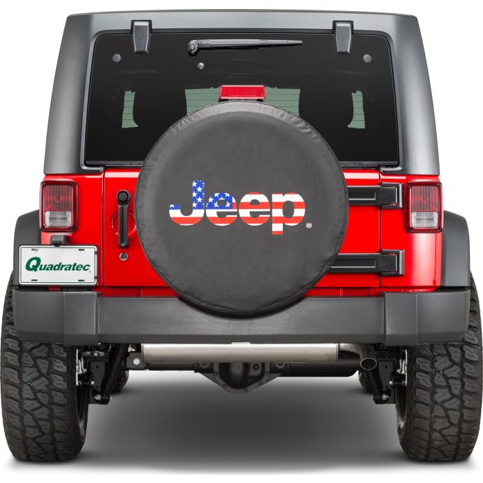 Quadratec "Jeep Flag" Tire Cover 32"-33"