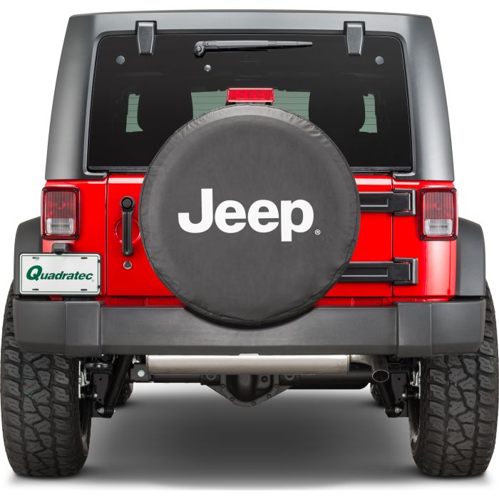Quadratec  Jeep Licensed Tire Cover for 55-18 Jeep CJ, Wrangler YJ & JK