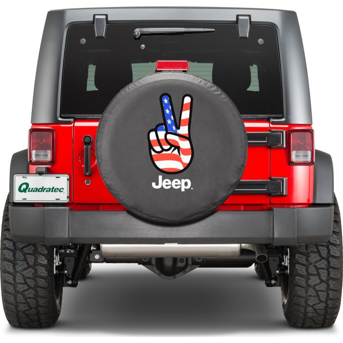 Quadratec "Peace Flag" Tire Cover 29"-31"