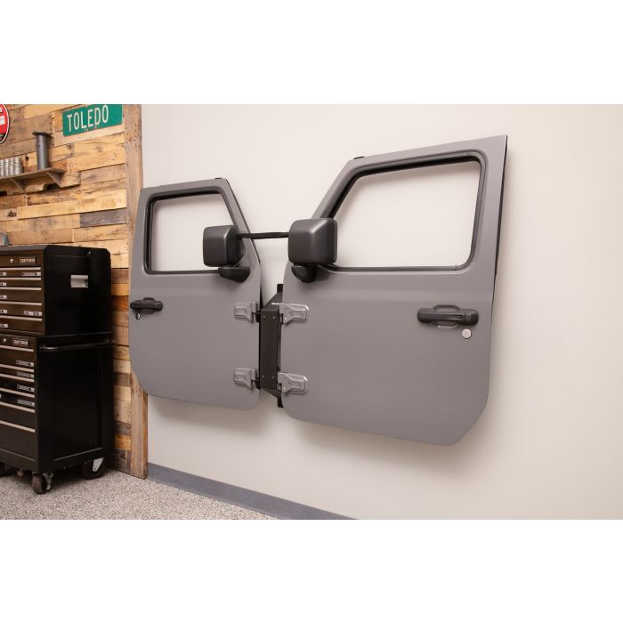 QuadraTop  Wall Mount Door Hanger Bracket for 76-26 Jeep CJ, Wrangler & Gladiator