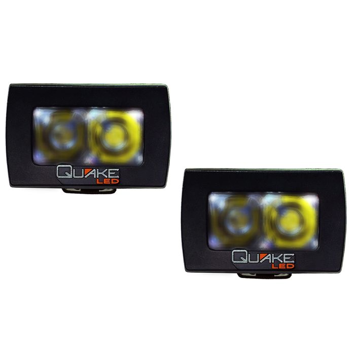 Quake LED QQU782 Seismic RGB 3" LED Flood Light Pair 