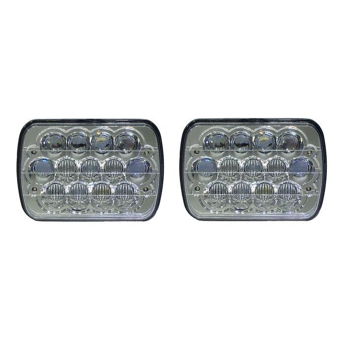 Quake LED QTE463 Tempest Series 39W 5x7" LED Headlight Kit for 84-01 Jeep Wrangler YJ, Cherokee XJ & Comanche MJ