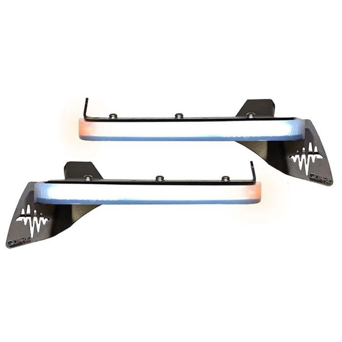 Quake LED QTE1058 9.5" x 0.75" Slim Chop Kit DRL w/ Sequential Switchback Turn Signal & Side Marker Light  for 18-21 Jeep Wrangler JL & Gladiator JT Sport or Sport S