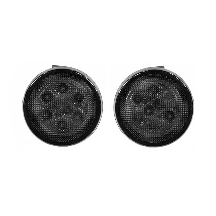 Quake LED QTE675 Smoke LED Parking Lamps for 07-18 Jeep Wrangler JK