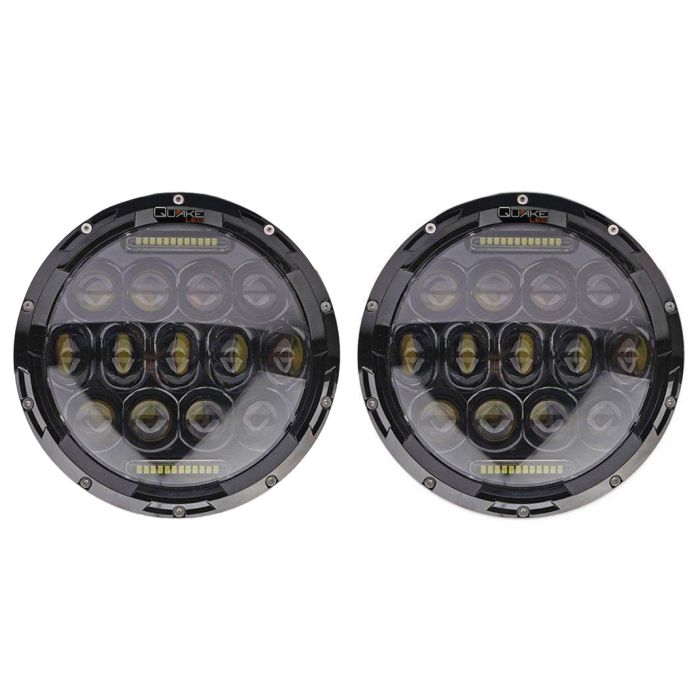 Quake LED  Tempest Series RGB 7" LED Headlight Kit for Jeep Wrangler JK, TJ & CJ