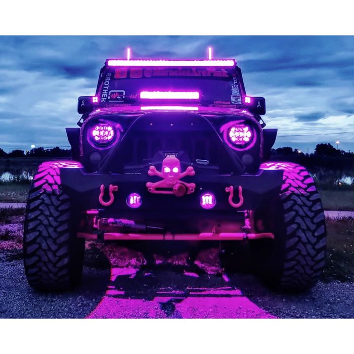 Quake LED  Tempest Series RGB 7" LED Headlight Kit for Jeep Wrangler JK, TJ & CJ
