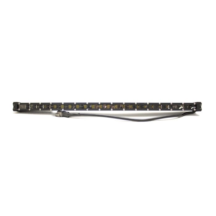 26in 5w LoPro Ultra Slim LED Light Bar with Amber Marker - Running Light Function 120w - Includes Rocker Switch Harness