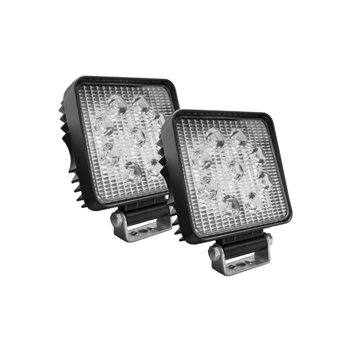 Street Series 4in Square LED Work Spot Light 27W/1,755LM (Pair)