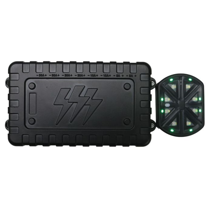 Race Sport Lighting RSW80A 8 Gang DC12V 80-Amp Lightning Series Long Range Wireless Source Control Switch Power System 