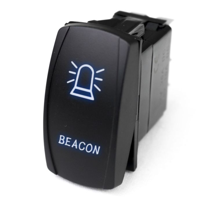 LED Rocker Switch w/ Blue LED Radiance (Beacon)