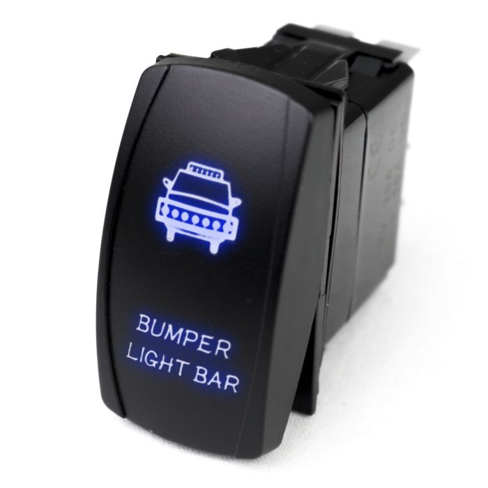 LED Rocker Switch w/ Blue LED Radiance (Bumper Light Bar)
