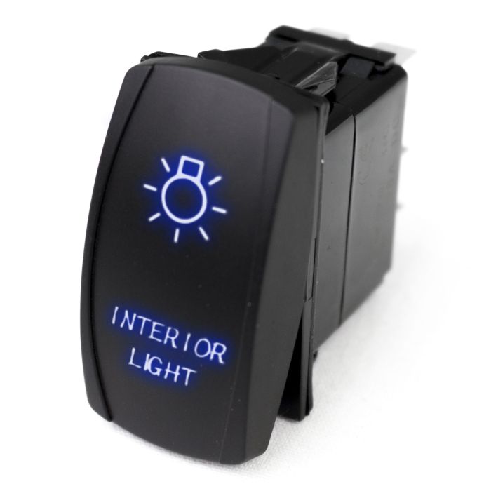 LED Rocker Switch w/ Blue LED Radiance (Interior Lights)