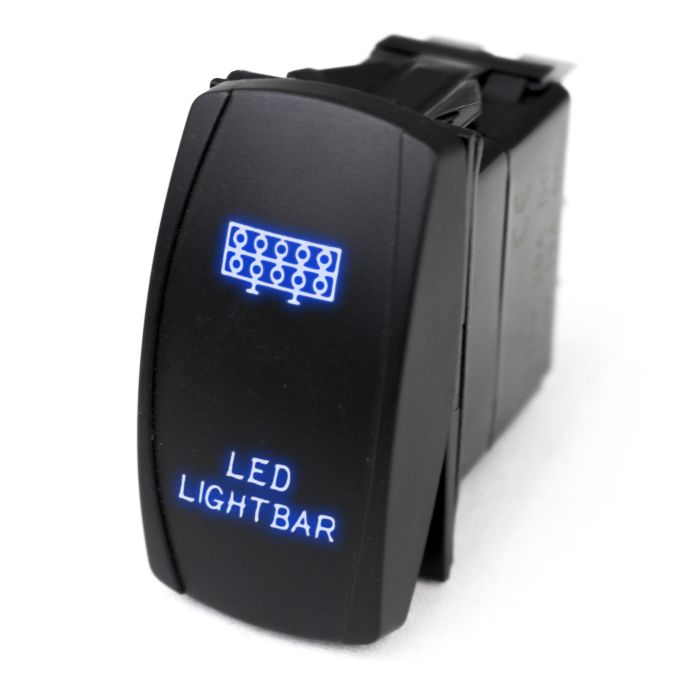 LED Rocker Switch w/ Blue LED Radiance (LED Light Bar)