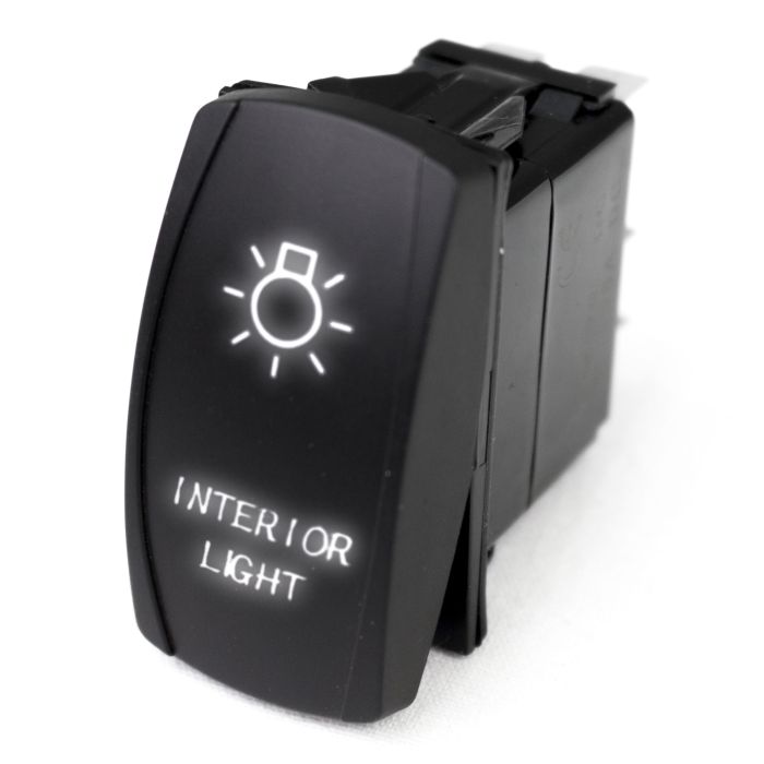 LED Rocker Switch w/ White LED Radiance (Interior Lights)