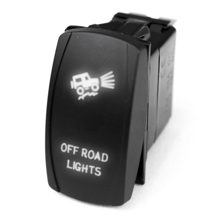 LED Rocker Switch w/ White LED Radiance (Off-road Lights)