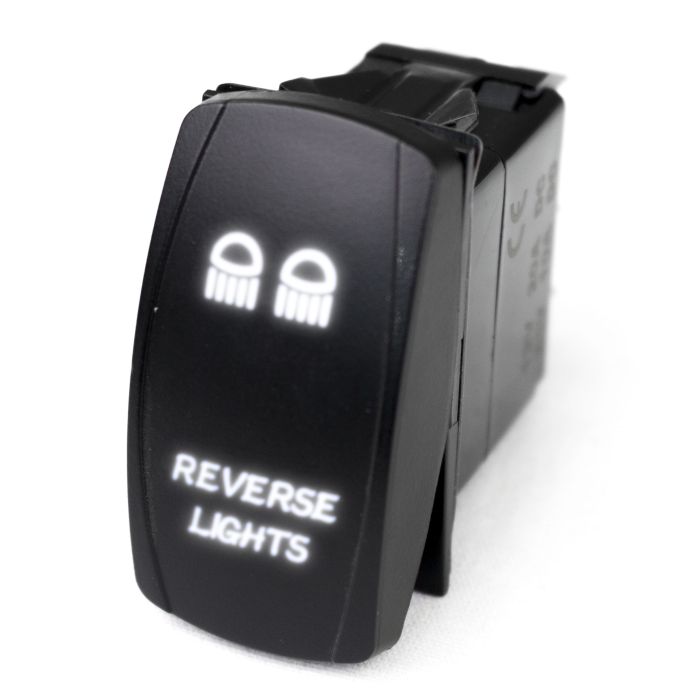 LED Rocker Switch w/ White LED Radiance (Reverse Lights)