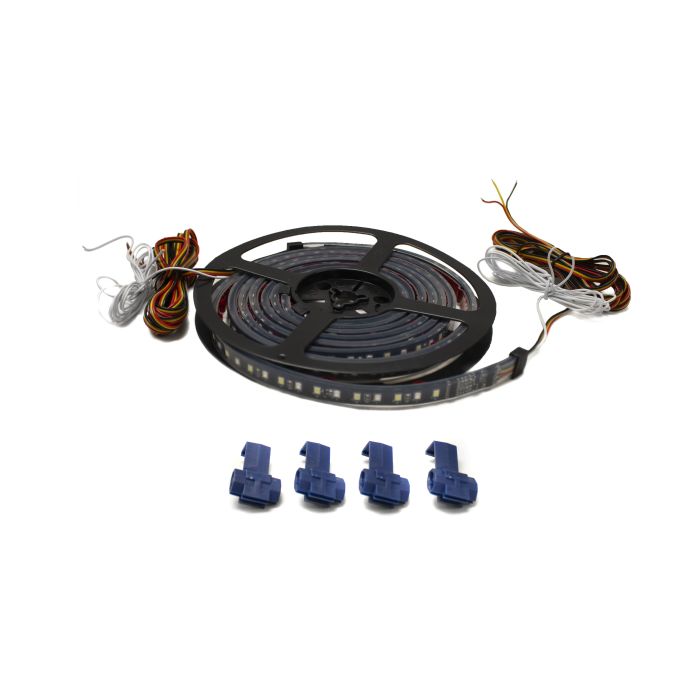 Race Sport Lighting  LoPRO Sidekick Sequntial Running Board Switchback LED Strip Kit for 18-25 Jeep Wrangler JL