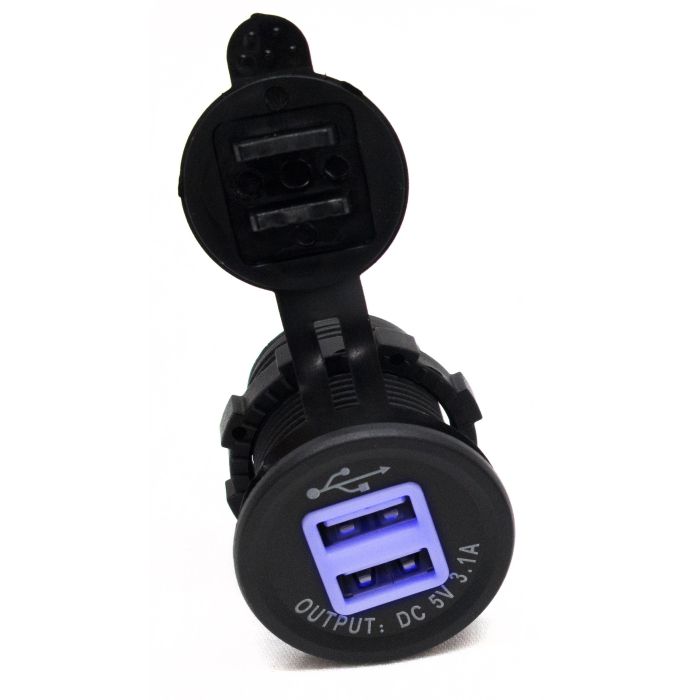 Race Sport Lighting RS50884 2 Port USB Socket 