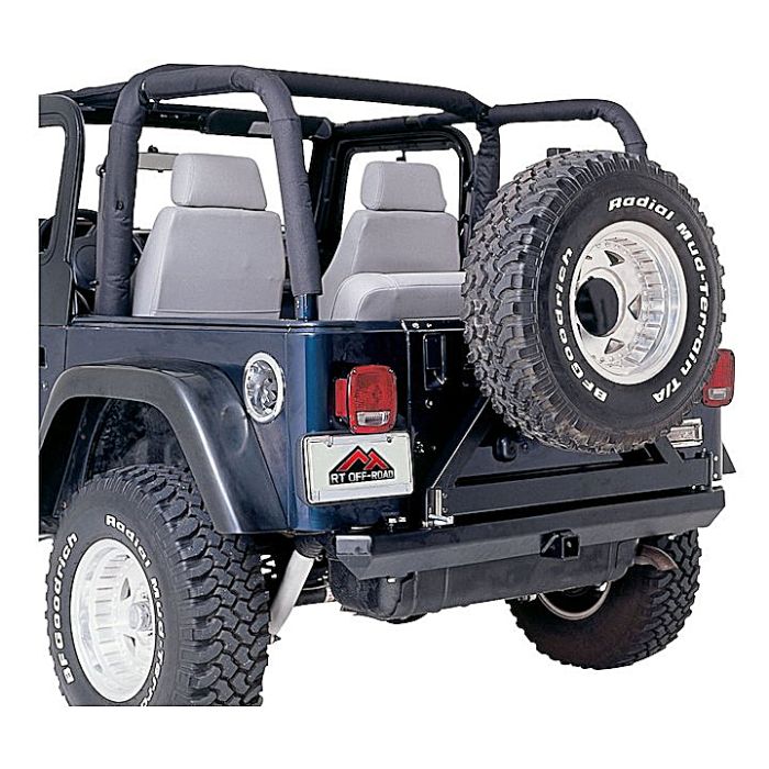 Crown Automotive RB10115 Black Denim Roll Bar Cover Kit for 92-95 Jeep Wrangler YJ 