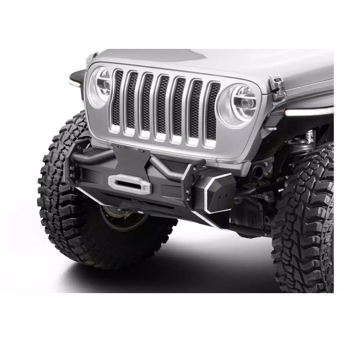 RealTruck 11587.01 Halo Stubby Front Bumper for 18-26  Jeep Wrangler JL & Gladiator JT