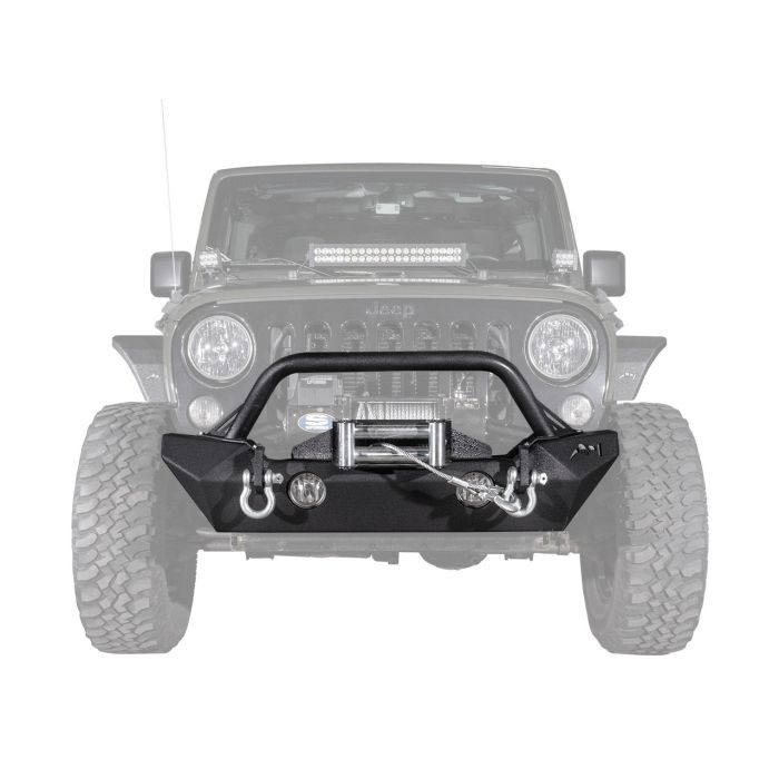 Reaper Off-Road  Immortal F1 Stainless Steel Front Stubby Bumper for 07-24 Jeep Wrangler JK, JL, & Gladiator JT