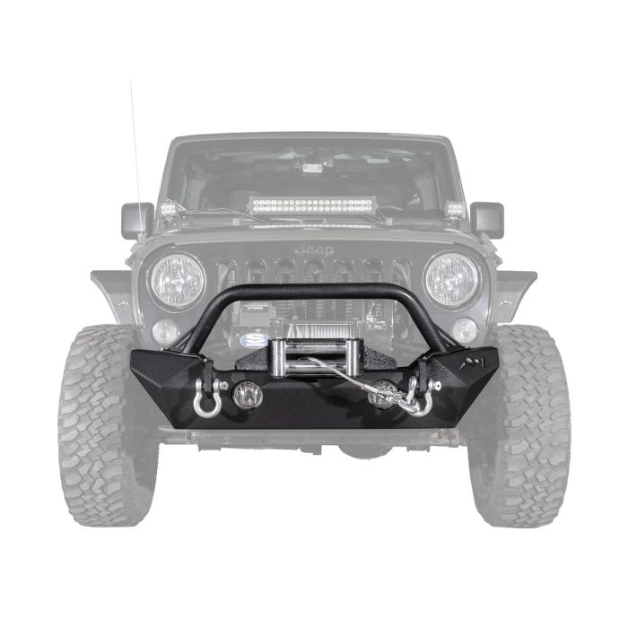Reaper Off-Road  Immortal F1 Stainless Steel Front Stubby Bumper for 07-24 Jeep Wrangler JK, JL, & Gladiator JT