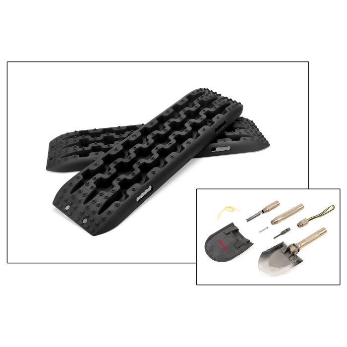 Res-Q Recovery Boards Black with Multi Function Shovel