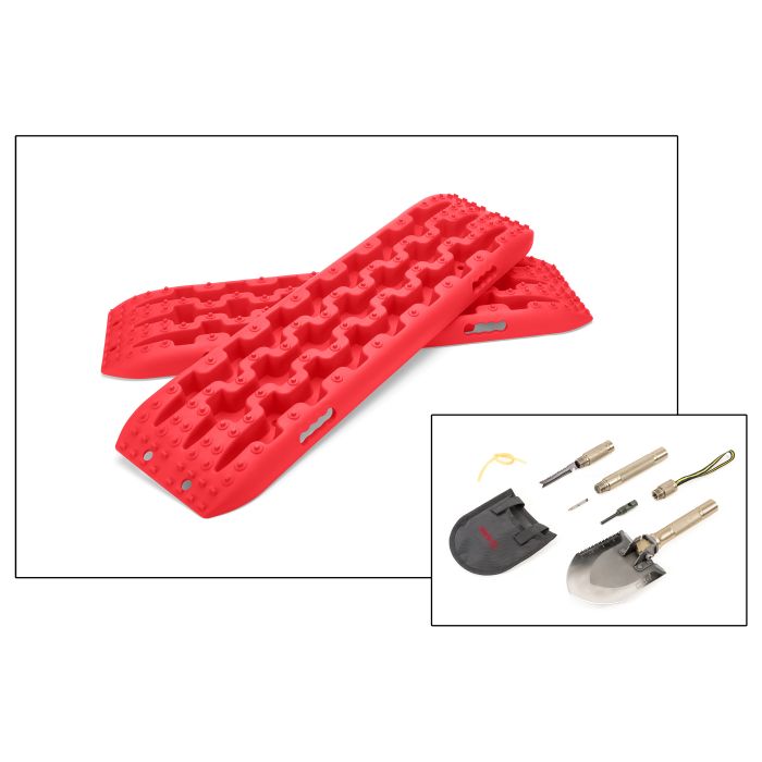 Res-Q Recovery Boards Red with Multi Function Shovel