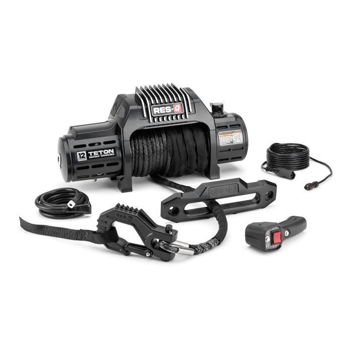 RES-Q  Teton Series Winch 12,000 lbs with Synthetic Rope