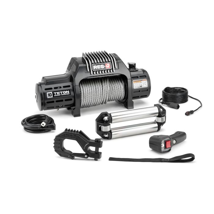 RES-Q WINCH 10K WITH STEEL WINCH CABLE