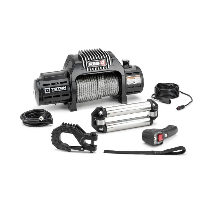 RES-Q WINCH 12K WITH STEEL WINCH CABLE