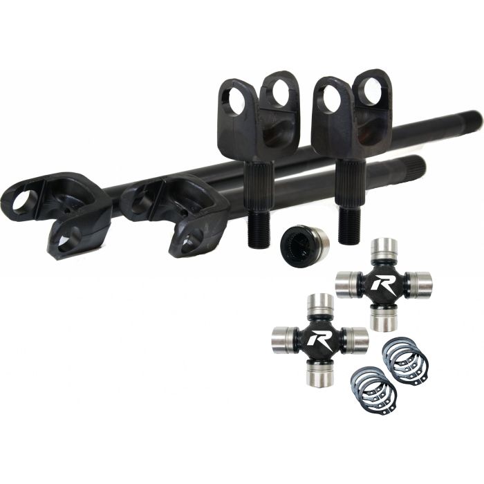 2007-18 Wrangler JK Dana 30 4340 Chromoly Discovery Series Front Axle Kit HD U-Joints Revolution Gear