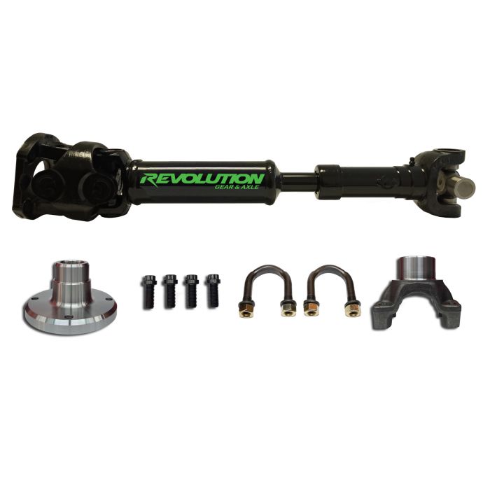 Jeep Wrangler JK Rear 1350 CV Driveshaft 2 Door with Pinion Yoke Revolution Gear