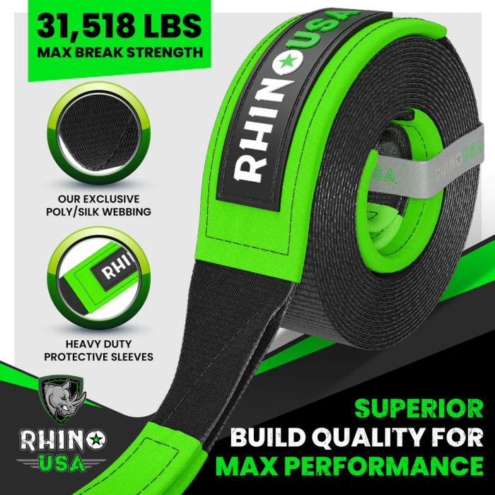 Rhino USA  3" Ultimate Recovery Tow Strap 