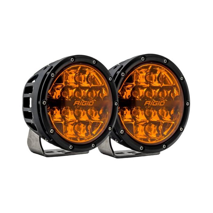 Rigid - 360-SERIES 6 INCH LED OFF-ROAD SPOT BEAM AMBER PRO|PAIR