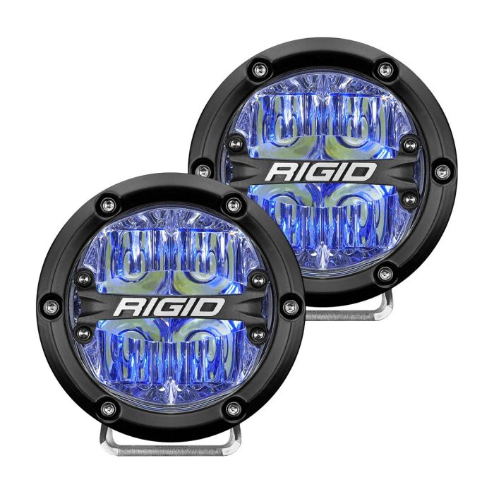 RIGID 360 4IN DRIVING LIGHT PAIR BLUE