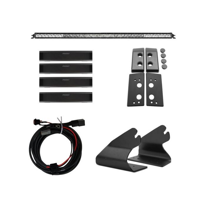 Rigid Industries 46724 Roof Line Light Kit with a SR Spot/Flood Combo Bar for 21-25 Ford Bronco