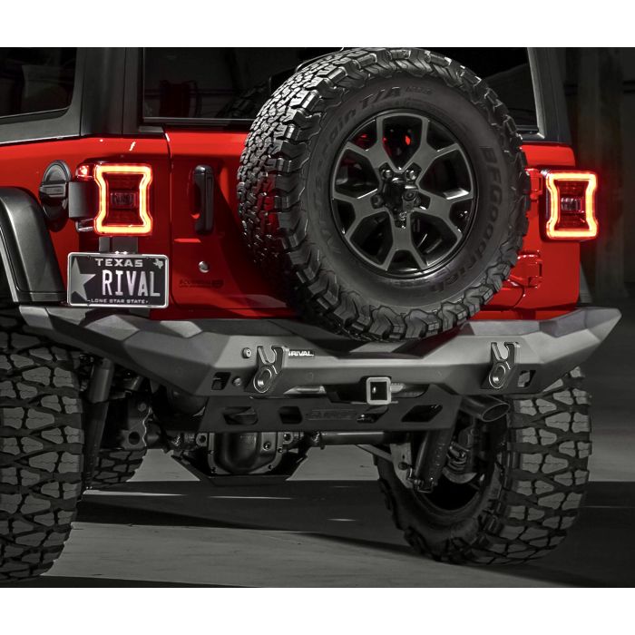 Rival 4x4  Aluminum Rear Bumper for 18-24 Jeep Wrangler JL