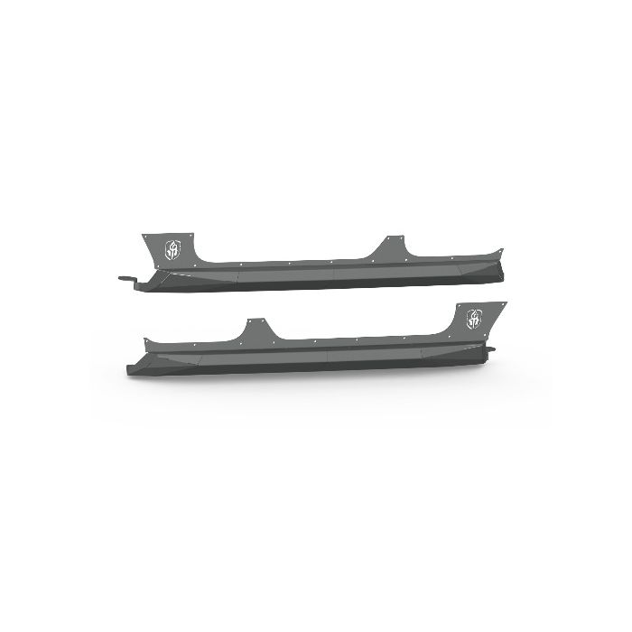 Road Armor 518ARG4B Stealth Body Armor Rocker Panels for 18-20 Jeep Wrangler Unlimited JL 4-Door