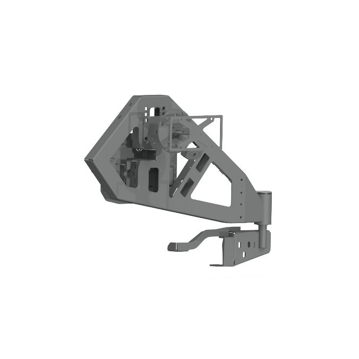 Road Armor 518RTC0B Stealth Rear Tire Carrier Assembly for 18-20 Jeep Wrangler JL with Stealth Rear Bumper & hole