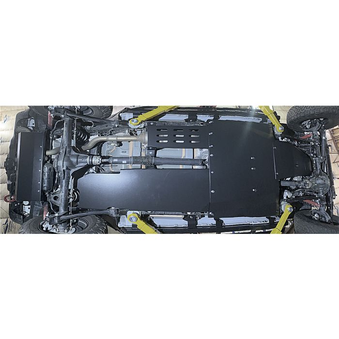 Rock Hard 4X4 RH-90566 Complete Bellypan Skid Plate System with Dual Crossmembers for 20-22 Jeep Wrangler Unlimited 4-Door JL with EcoDiesel
