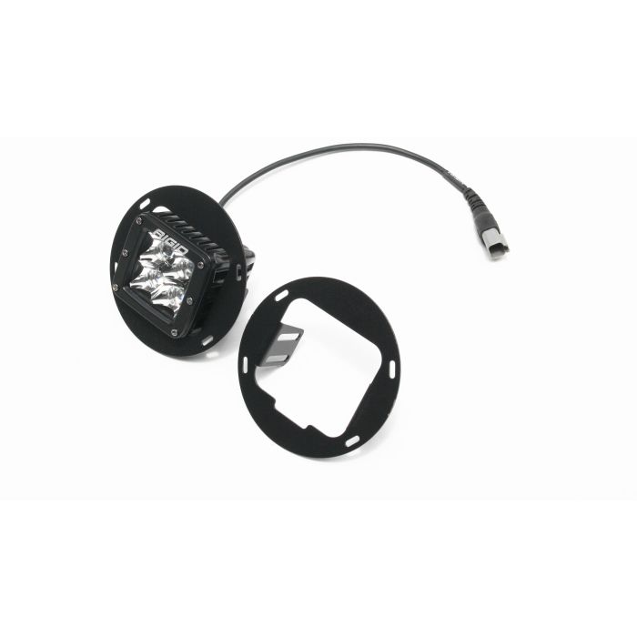 Rock Hard 4X4 RH-6063 Square LED Fog Light Adapters for 18-19 Jeep Wrangler JL