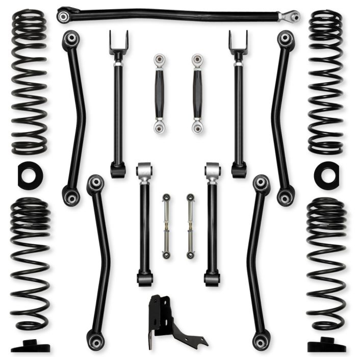 Rock Krawler  Rock Krawler 3.0" Ultimate Adventure "No Limits" Mid-Arm Suspension System for 20-26 Jeep Gladiator JT Rubicon