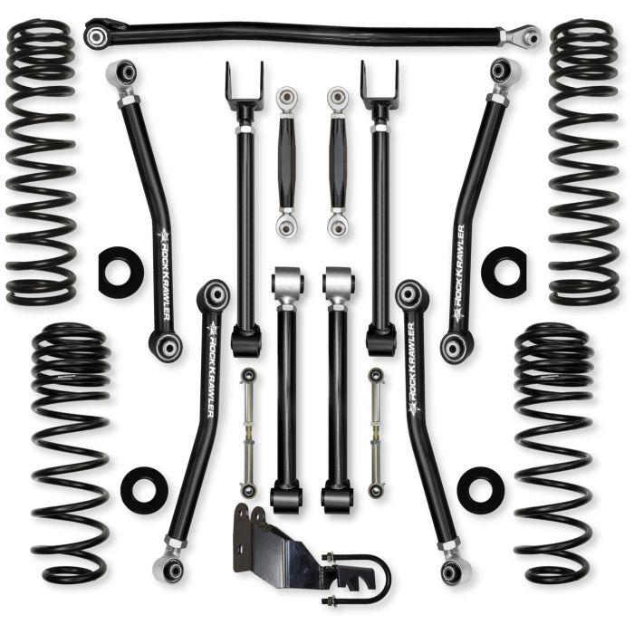 Rock Krawler  4.5" Adventure - X "No Limits" Mid-Arm Suspension System for 18-26 Jeep Wrangler JL 2-Door Rubicon