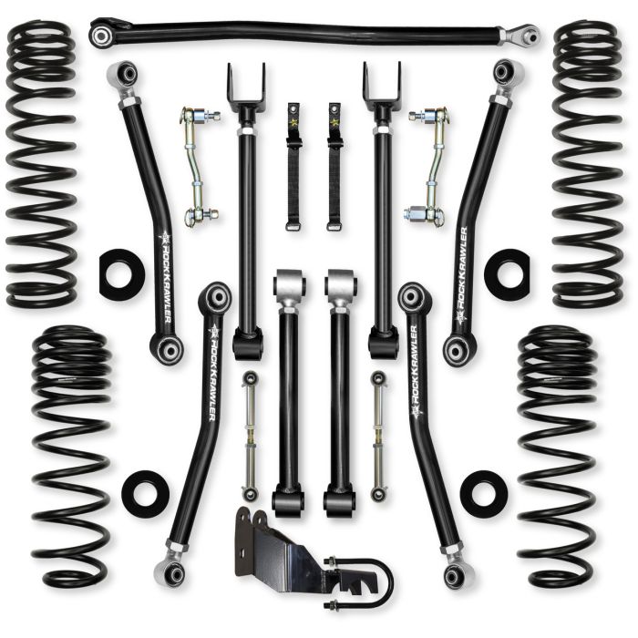 Rock Krawler  4.5" Adventure X Mid-Arm Suspension System for 18-26 Jeep Wrangler JL Unlimited 4-Door Sport/Sahara