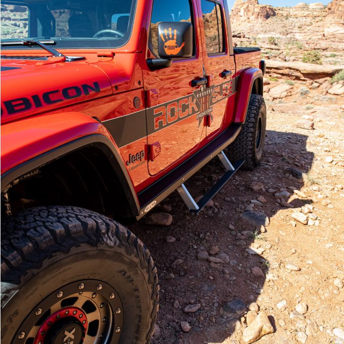 Rock Slide Engineering BD-SS-300-JT4 Gen III Step Sliders for 20-22 Jeep Gladiator JT