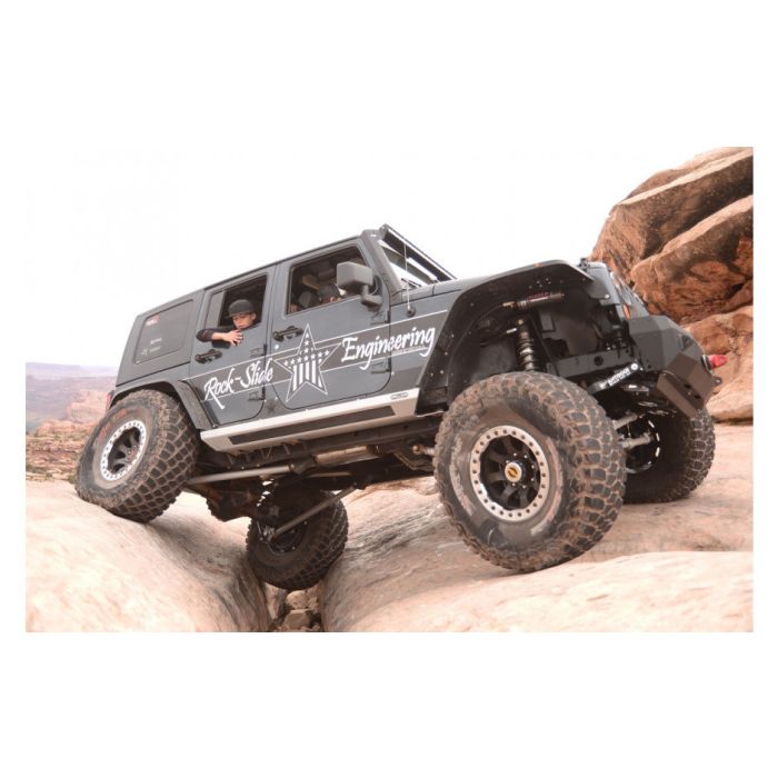 Rock Slide Engineering AX-SP-300-JK4 Gen III Step Slider Skid Plate for 07-18 Jeep Wrangler JK Unlimited 4-Door