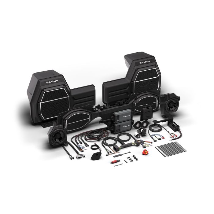 Rockford Fosgate 18WRNGLER-STG5 1,800 Watt All-In-One Audio Kit for 18-23 Jeep Wrangler JL Unlimited 4-Door