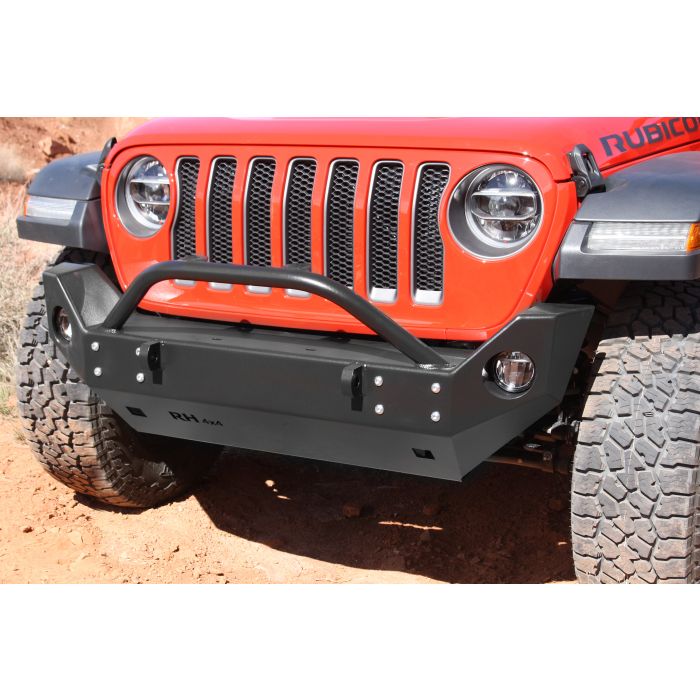 Rock Hard 4X4  Patriot Series Front Mid Width Bumper for 18-21  Jeep Wrangler JL & Gladiator JT